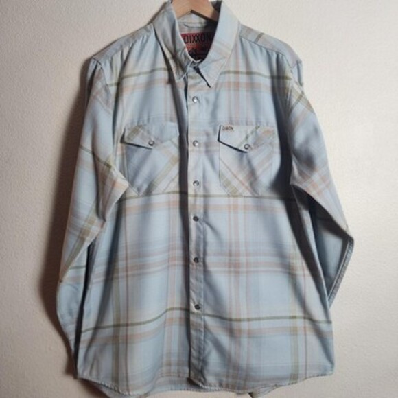Dixxon Other - Dixxon Flannel Shirt Mens XL Blue Plaid The Malibu Snap Front Western